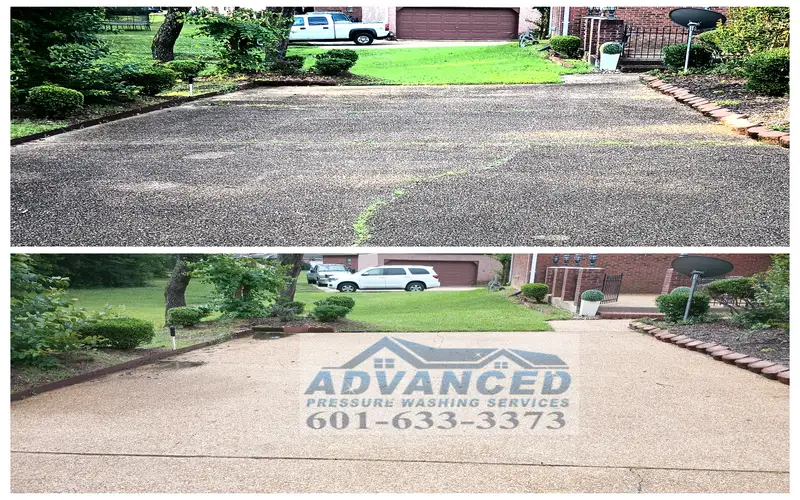 Parking lot pressure washing for concrete and high-traffic flatwork in Madison MS