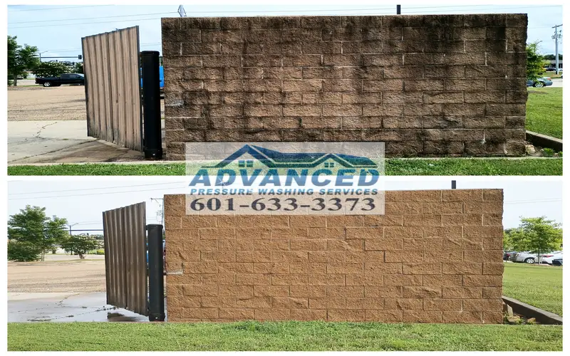Food service exterior cleaning for restaurant drive-thru and service areas in Brandon MS