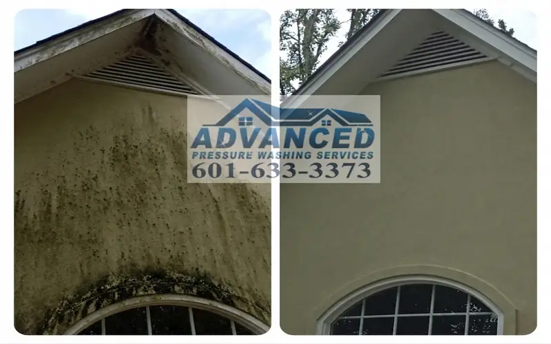 Stucco soft washing for delicate exterior surfaces in Madison MS