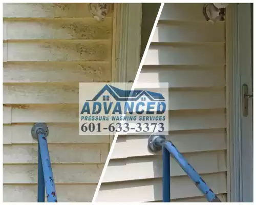 siding cleaning in Madison ms by advanced pressure washing services 601-633-3373
