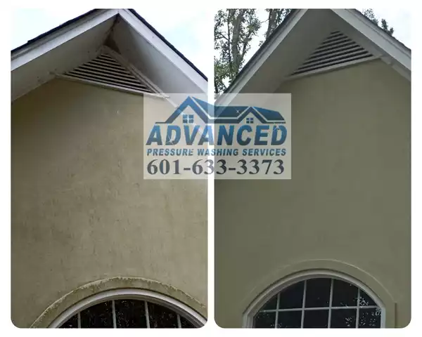 stucco cleaning Madison MS by Advanced Pressure Washing Services LLC 601-633-3373